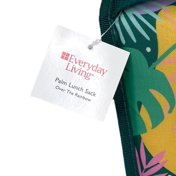 Everyday Living Palm Lunch Bag, Green, pink, purple, yellow - Picture 6 of 8